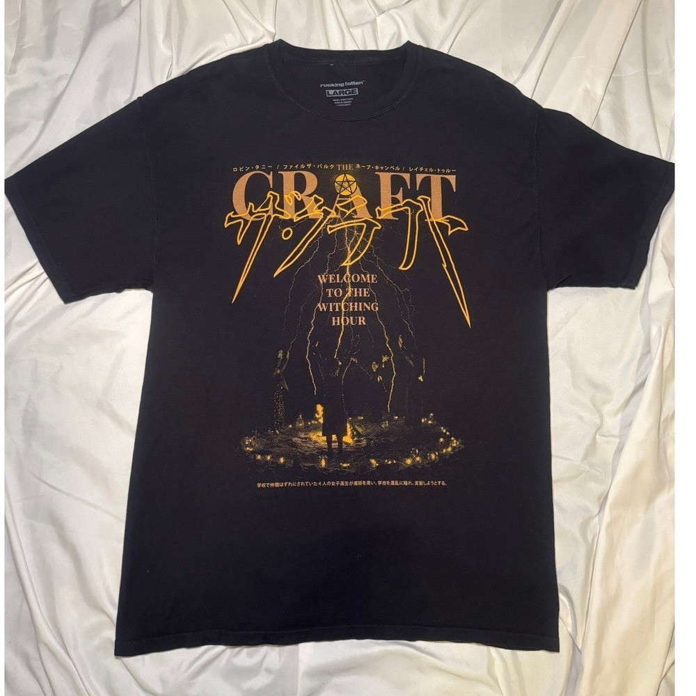 Rucking Fotten The Craft Graphic T-Shirt Mens Large Black Horror Movie Occult